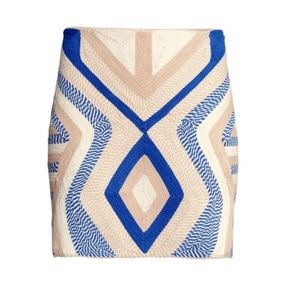 H&M Skirts - H&M blue and white rope mini skirt H&M Skirts - H&M blue and white rope mini skirt